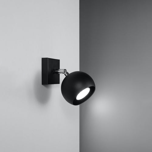 Sollux Lighting Wandlamp OCULARE zwart - 10x16x10cm