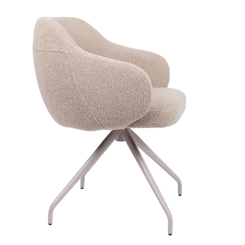 HelloChair eetkamerstoel HC05 Shulby - spinpoot beige - cloud beige - vtwonen shop