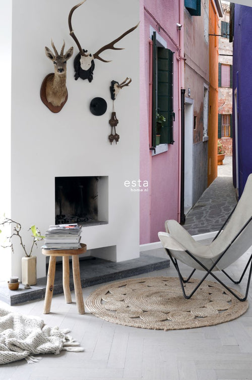 ESTAhome fotobehang Italië roze, paars en oranje - 186 x 270 cm - 156511 - vtwonen shop