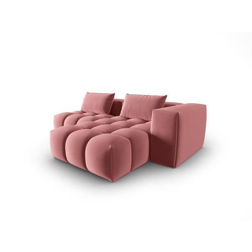 Cosmopolitan Design - Modulaire hoekbank rechts Verona 3-zits, flueel flamingo - 145x205x70cm