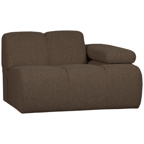 WOOOD 1-zits bank met arm rechts Mojo - Bouclé - Bruin - 74x120x97 cm - vtwonen shop