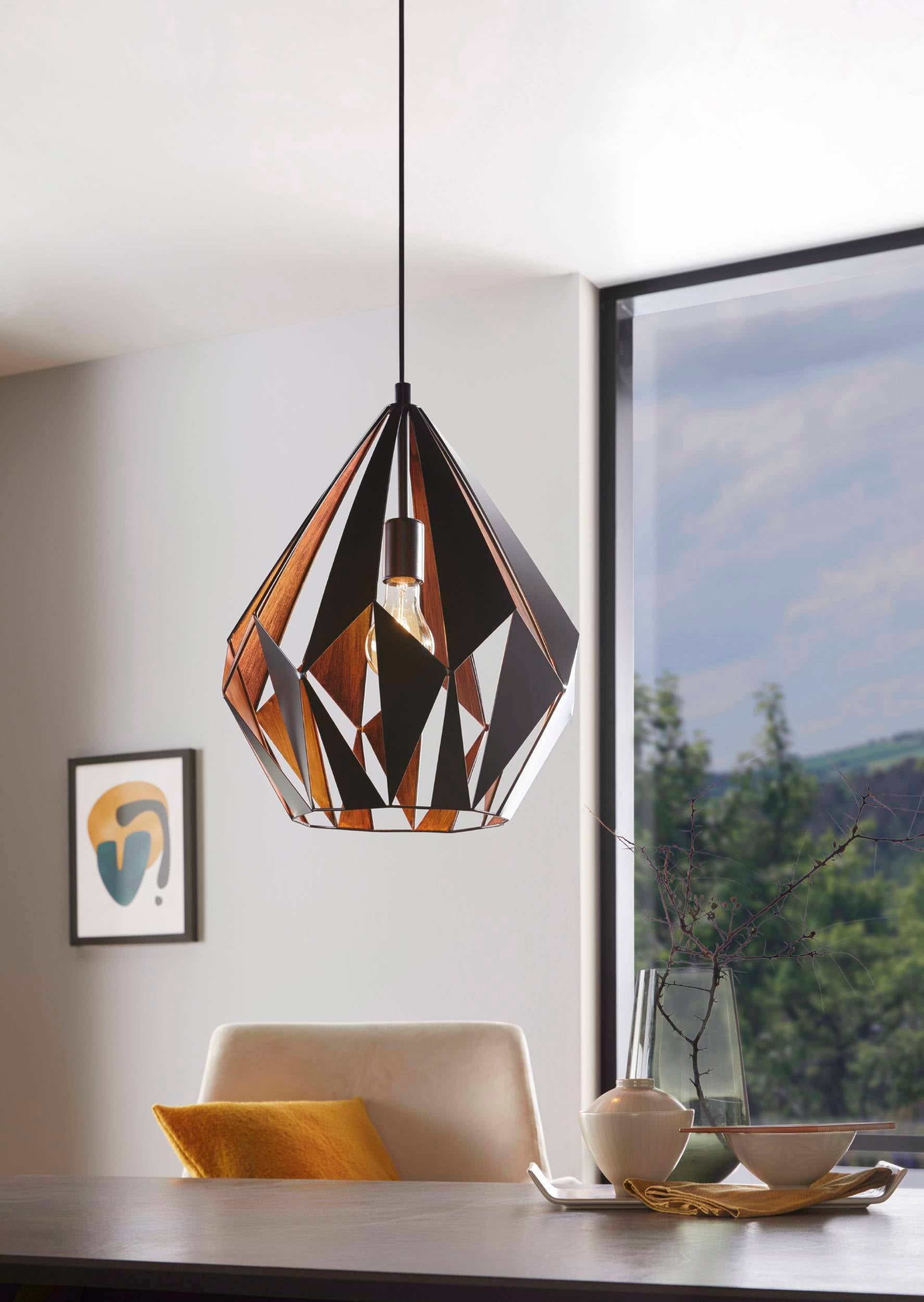 EGLO hanglamp Embleton - zwart | Leen Bakker
