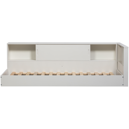 WOOOD hoekbed links/rechts Carter - Grenenhout - Wit - 90x200