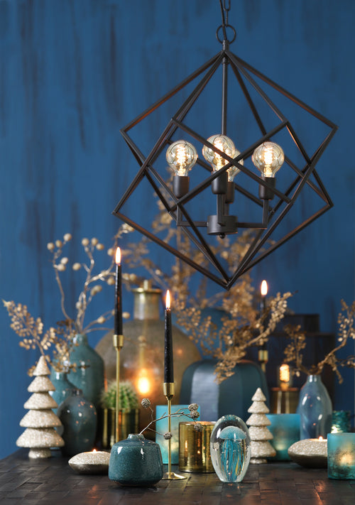 Light & Living hanglamp DRIZELLA - Ø61x68cm - zwart