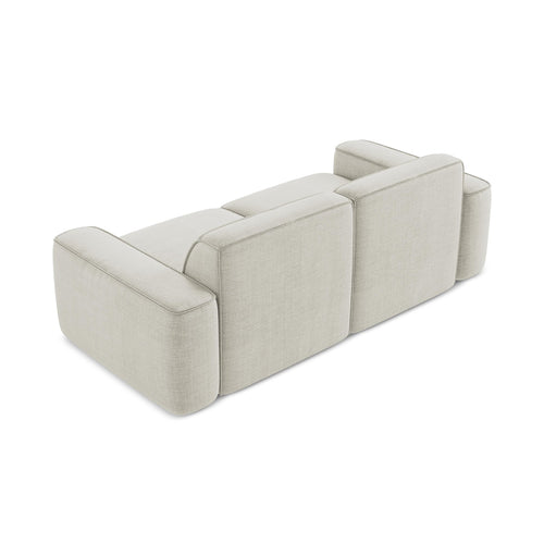 LaMiaSofa 3-zits bank Melissa - textuurstof - lichtbeige - 204x102x70