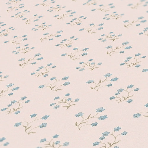 Livingwalls behang bloemmotief crème, blauw en grijs - 53 cm x 10.05 m - AS-390742 - vtwonen shop