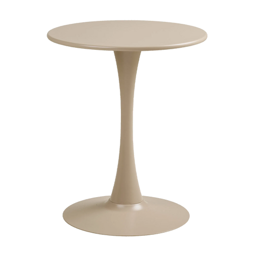 Artichok Amyra metalen tuintafel beige - Ø60 x 72 cm