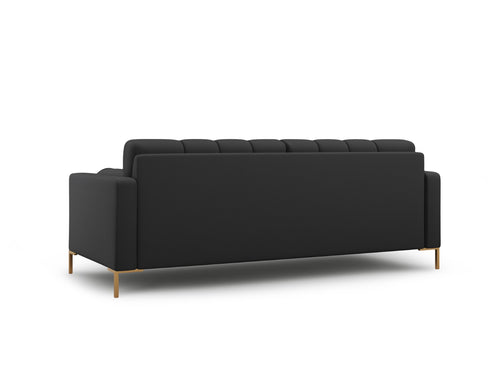 Cosmopolitan Design Bank Bali 4-zits, structurele stof, donkergrijs - 96x217x75cm