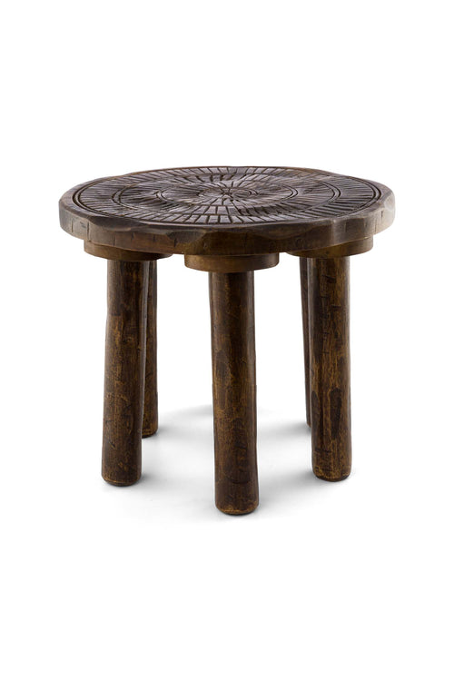 vtwonen - Bijzettafel - Hout - Donkerbruin - 30x25 cm