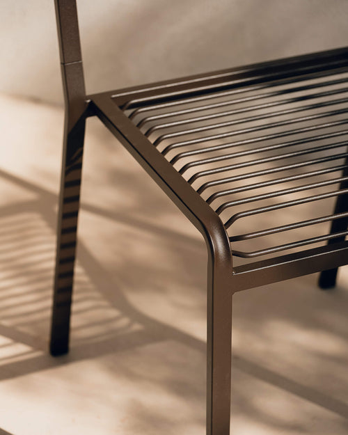 noo.ma Oto Chair - duurzame metalen buitenstoel, Forest Green