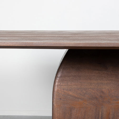 LABEL51 Eettafel Owen - Donkerbruin Mangohout - 200x100x76cm