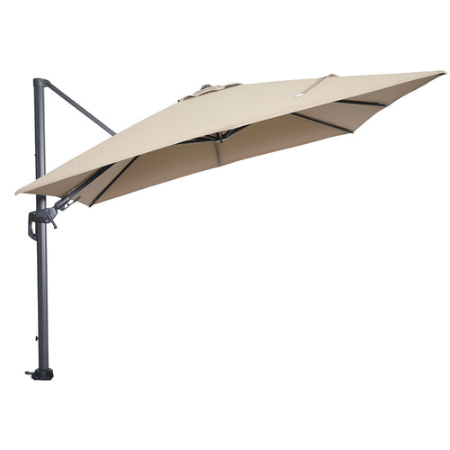Hawaii parasol - 300x300 cm - carbon black - taupe - vtwonen shop