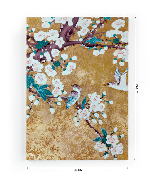 Canvas 60x40 Japanse tuin afdruk