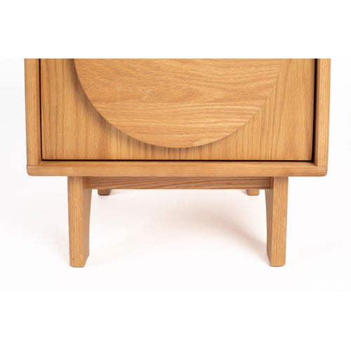 Zuiver Groove Bijzettafel/ Nachtkastje Eikenhout - Beige