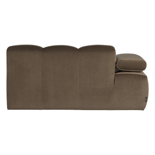WOOOD 1,5-zits bank arm links Mojo - Velvet - Taupe - 74x164x97