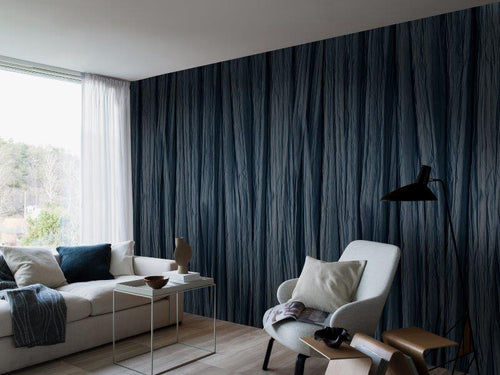 Borastapeter fotobehang strepen vergrijsd blauw - 180 x 270 cm - 660328 - vtwonen shop