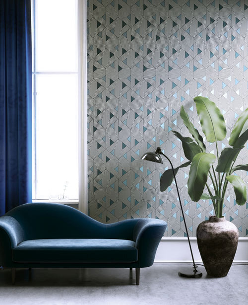 Masureel behang geometrische vormen zwart en wit - 53 cm x 10.05 m - 630929 - vtwonen shop