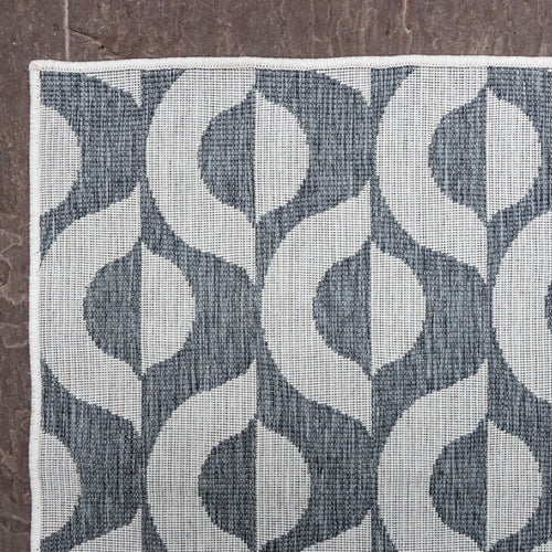 Buitenkleed Esta - Grijs/Wit - dubbelzijdig - EVA Interior - 160 x 230 cm - vtwonen shop