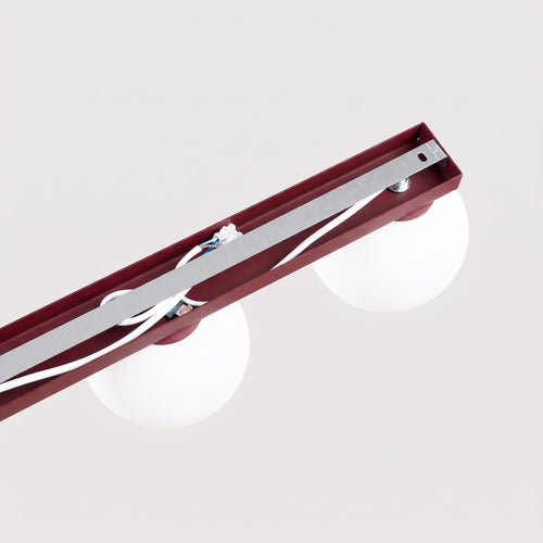 Sollux Lighting Plafondlamp YOLI 3 bordeaux - 50x12x14,5cm