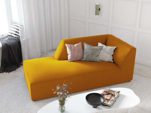 Micadoni linker meridiaan Ruby flueel, geel - 180x93x69cm