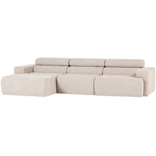 WOOOD chaise longue bank links Novi - Polyester - Naturel - vtwonen shop