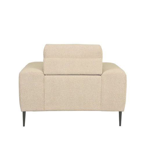 LABEL51 Fauteuil Ferraro - Zand Bouclé - 112x88x85cm - vtwonen shop