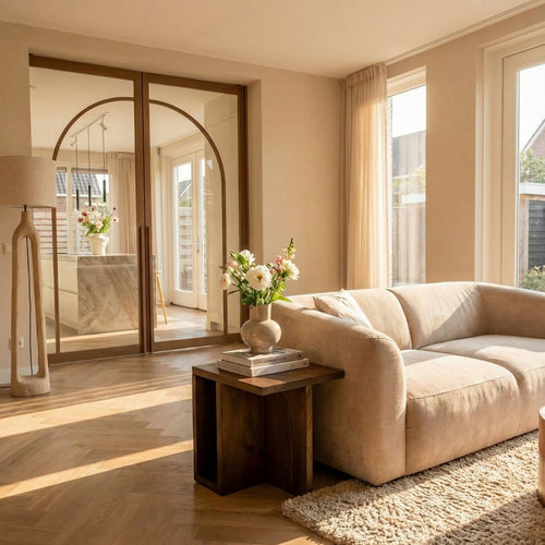 Giga Meubel Bijzettafel Onni - Vierkant Donkerbruin Hout - 42x42x45cm - vtwonen shop