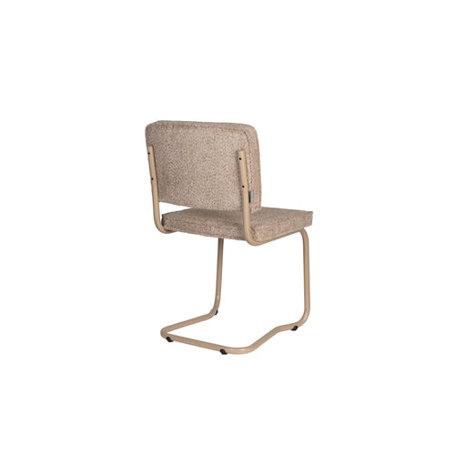 Zuiver Ridge Kink Soft Eetkamerstoelen Beige - Set van 2