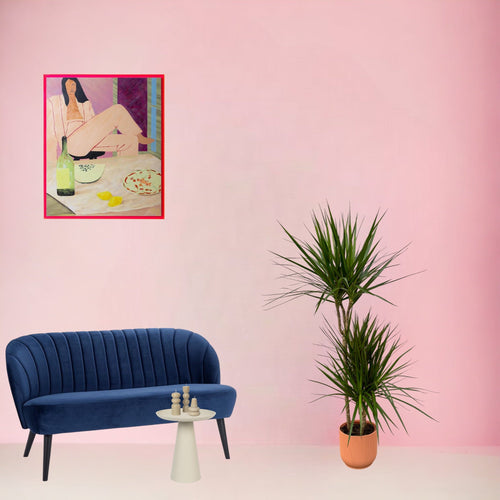 Trendyplants - Dracaena Marginata - ↨120cm - Ø21cm inclusief elho Vibes Fold Round roze Ø22cm x ↨20cm - vtwonen shop