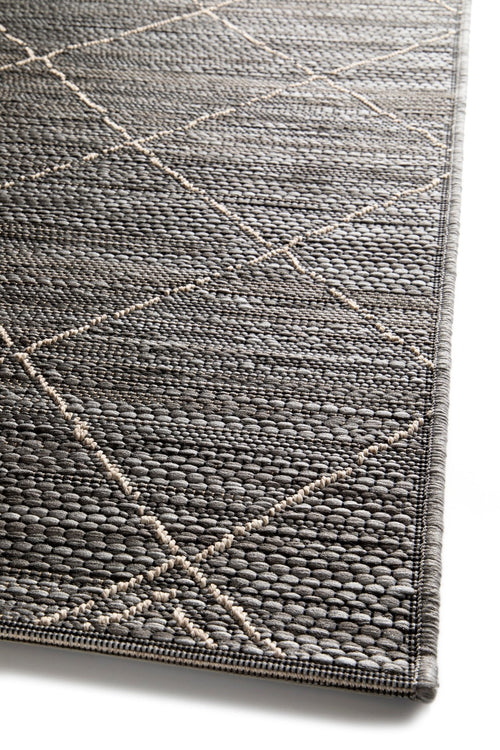 AFK Living vloerkleed Hudson - voor binnen en buiten - zwart - 160 x 230 cm - vtwonen shop