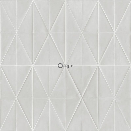 Origin Wallcoverings behang grafische vorm glanzend grijs - 53 cm x 10,05 m - 347233 - vtwonen shop