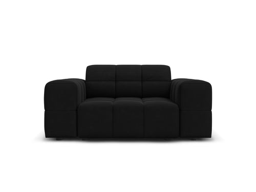 Cosmopolitan Design Fauteuil Chicago flueel zwart - 102x132x78cm
