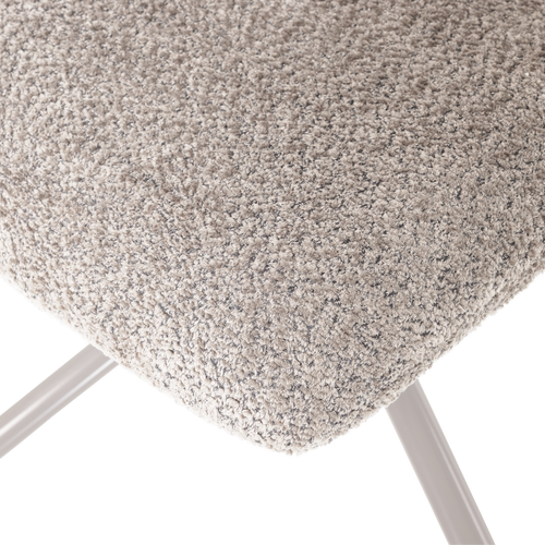 WOOOD draaifauteuil verstelbaar Soren - Wollig - Grijs - 82x73x62