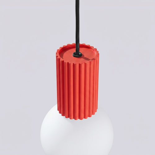 Sollux Lighting Hanglamp HALO 1 rood - 12x12x120cm