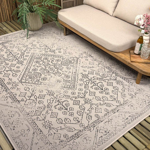 Buitenkleed Nova zwart/wit - Interieur05 - 240 x 340 cm - vtwonen shop