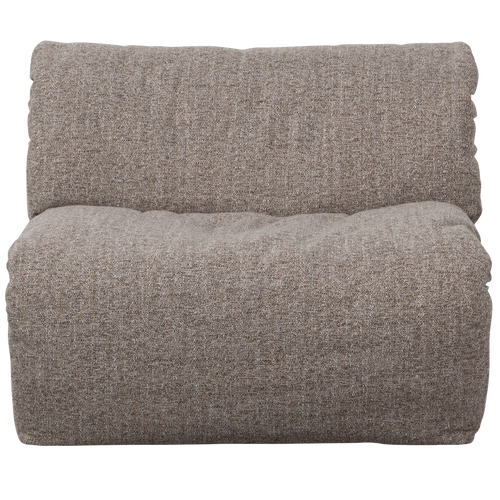 WOOOD 1-zits element Baggy - Geweven Stof - Bruin Melange - 81x91x101 - vtwonen shop