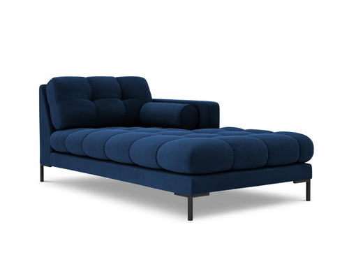Cosmopolitan Design rechter chaise longue Bali flueel, koningsblauw - 185x102x75cm
