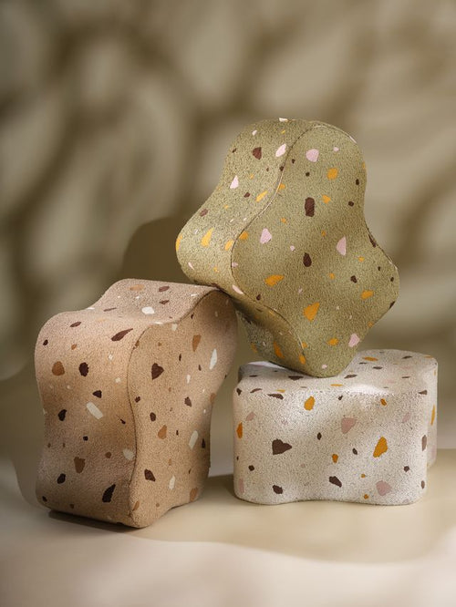 Wigiwama Terrazzo Cloud Poef - Groen - vtwonen shop