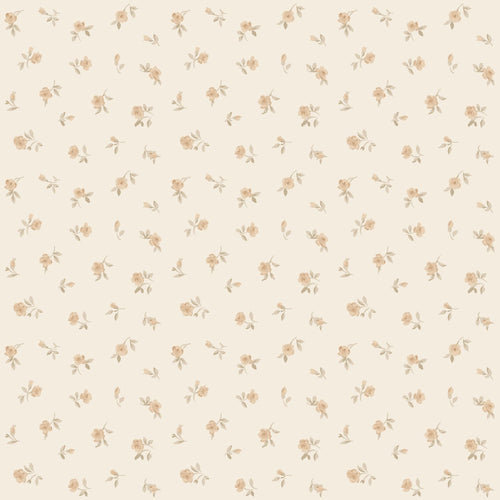 ESTAhome behang vintage bloemetjes zand beige - 53 cm x 10.05 m - 139833 - vtwonen shop