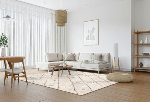 AFK Living vloerkleed Diamond - shaggy - beige - 120 x 170 cm - vtwonen shop