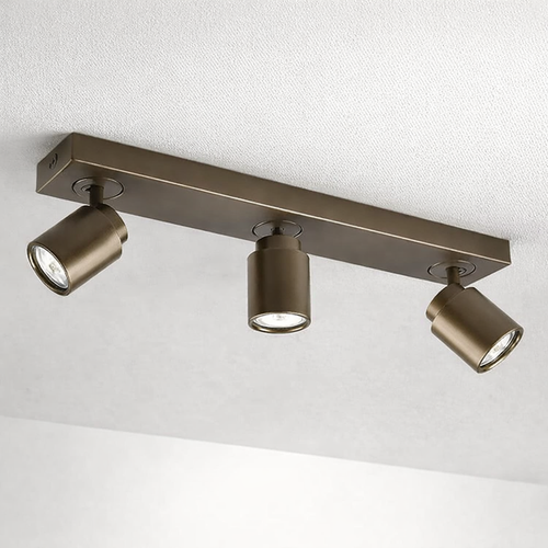 Freelight spot Razza - 3 lichts - 54  x 14   cm - brons goud