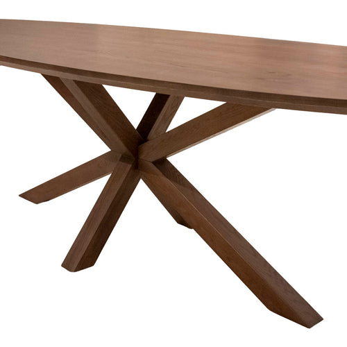 DÉJA Living Eettafel Lusa - Ovaal Bruin Eikenhout - 160x90x78cm