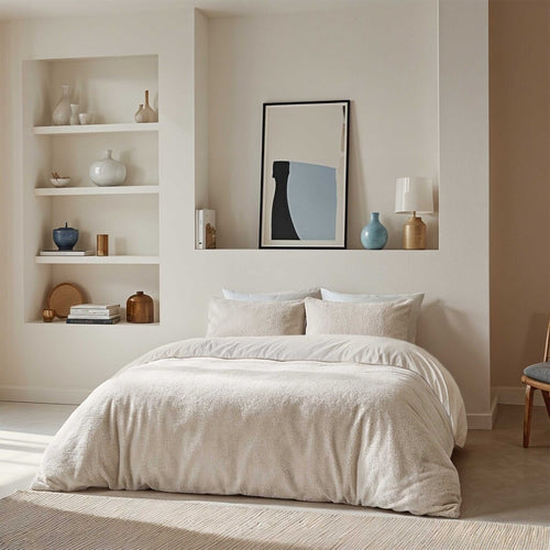 Byrklund - Dekbedovertrek Favorite Fuzzle - 200x220 cm - Beige