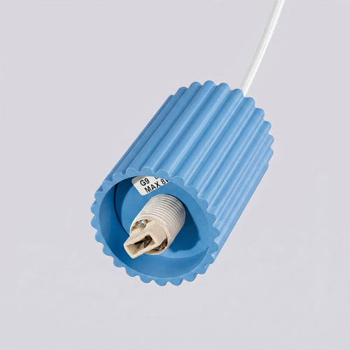 Sollux Lighting Hanglamp HALO 1 lichtblauw - 12x12x120cm