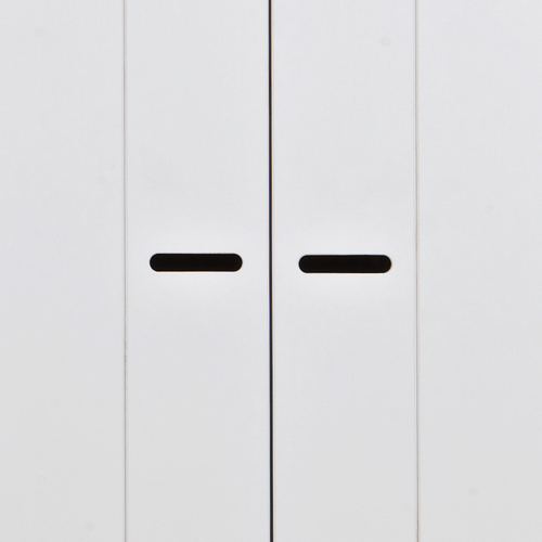 WOOOD kledingkast 2-deurs Connect - Grenen - Wit - 195x94x53