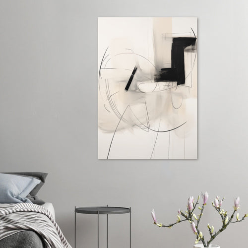 Artfulprints  Abstract - Chique brush 7   poster 50x70 cm