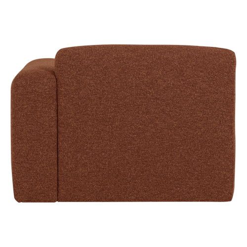 WOOOD 1-zits bank arm rechts Mojo Base - Bouclé - Roestbruin - 74x105x97