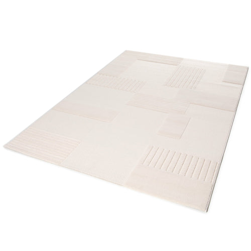 AFK Living vloerkleed Jules - reliëfeffect - beige - 160 x 230 cm