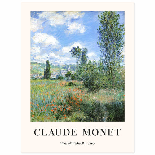 Artfulprints  Claude Monet - View of Vétheuil II   poster 30x40 cm - vtwonen shop