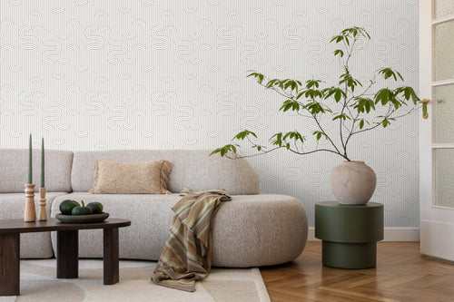 ESTAhome behang grafische lijnen grijs en wit - 50 x 900 cm - 131026 - vtwonen shop